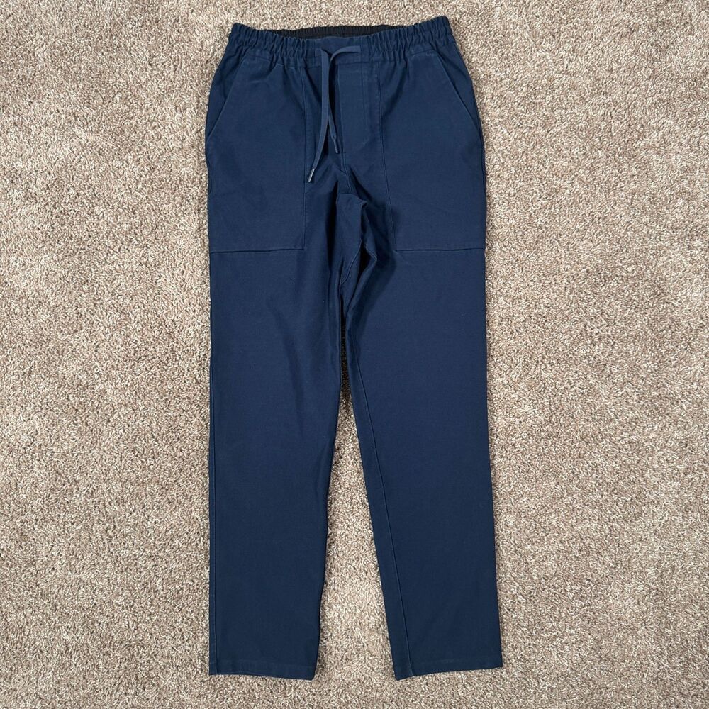 Lululemon Utilitech Canvas Pants Men's S Bowline Stretch Blue Drawstring Pull On